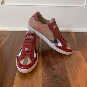 Burberry women’s check sneakers